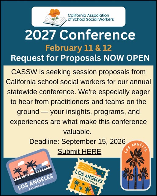 2027 CASSW Conference RFP Now Open - Los Angeles
